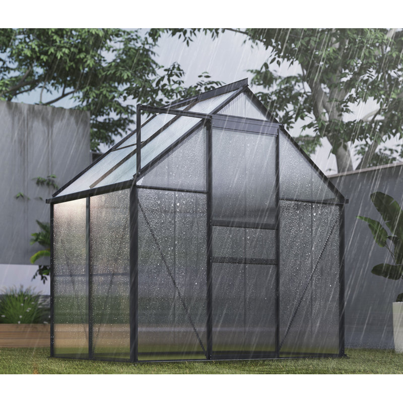 Greenhouse, Grey, 200cm H x 192.5cm W x 131cm D