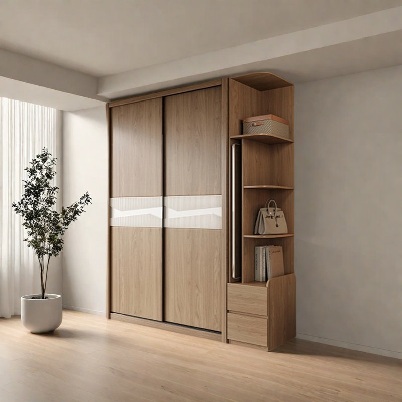 Design de mode simple, sens de garde-robe, H 94,49 po x l 78,74 po x P 24,41 po