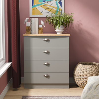 Abbagayle 77 cm W Chest of 4 Drawers