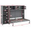 Grand lit escamotable mural avec armoires-1205186930