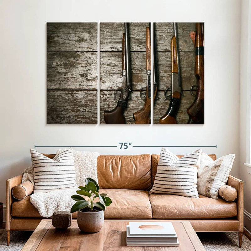 Senne Hunting Guns, 42" H x 65" W
