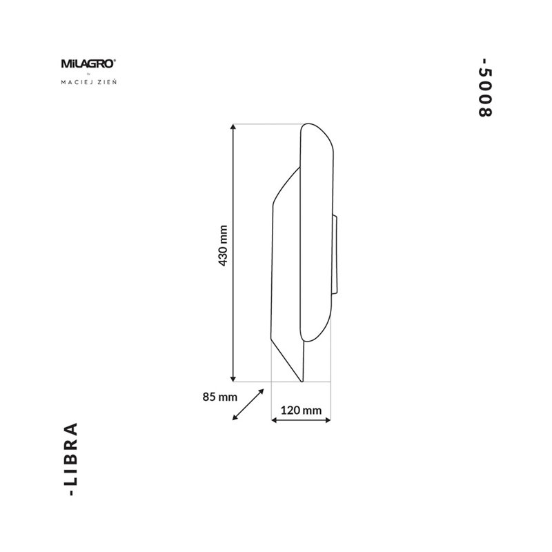Libra Up & Downlight, Black
