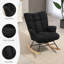 Solid + Manufactured Wood/Iron Rocking Chair-1708616325