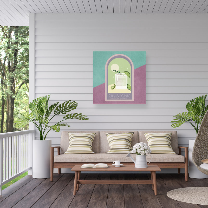Rouleau de gin bolognaise sur une impression sur toile, H 35 po x l 35 po