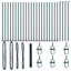 Hexagon Fence Green Steel-327239778
