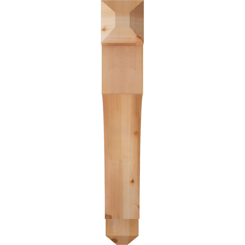 Support Westlake Craftsman, Cèdre rouge de l'Ouest, Lisse, H 40 po x l 5,5 po x P 40 po