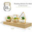 Tablettes flottantes murales pour décoration murale Sorbus - Moyen 16,25 po, paquet de 4, bois d'érable-826245506-826245565