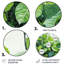«Urban Leaves Forest Greenery», art mural rond en métal à motif floral-1368819073