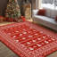 Tapis de Noël cerf rouge antidérapant lavable-66208801