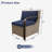 Patio Loveseat With Left And Right Armrests-1629266255