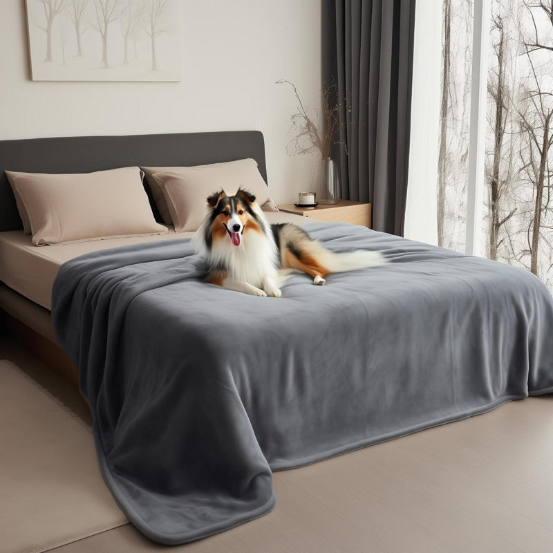 Pet Blanket, Dark Grey/Light Grey