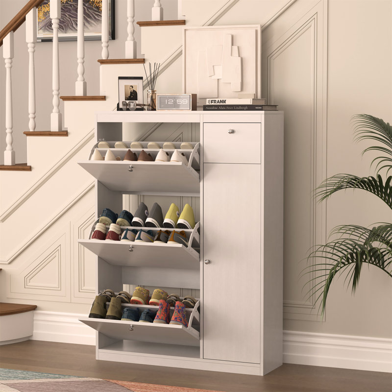 Fairlie Flip Down Shoe Storage, Beige