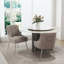 Chaise d'appoint rembourrée en velours Farr avec pieds argentés Farr-441903411