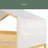 Twin Over Twin Wood Bunk Bed With Tent-1166874711