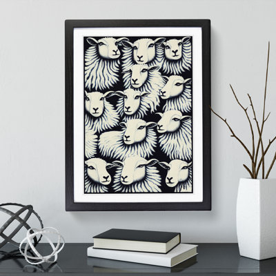 Many Sheep - Framed Print