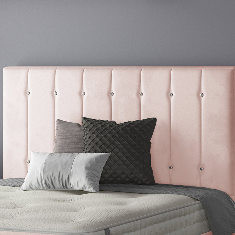 Chico Upholstered Bed, Pink, Single (3')