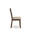 L'ensemble de table de salle à manger 5 pièces pour 4 personnes comprend une table de cuisine ronde avec piédestal et 4 chaises de salle à manger Parson en tissu kaki foncé-771177013-771177015-771207145
