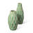 Modern Geometric Green Ceramic Table Vases