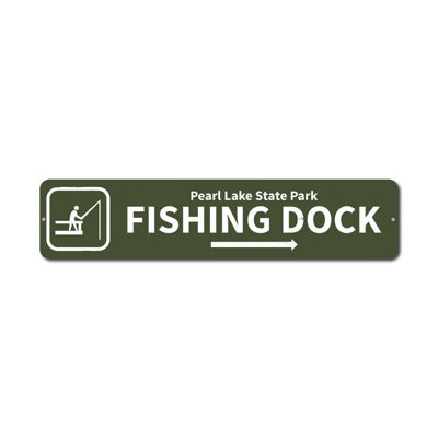 Panneau de pêche en aluminium