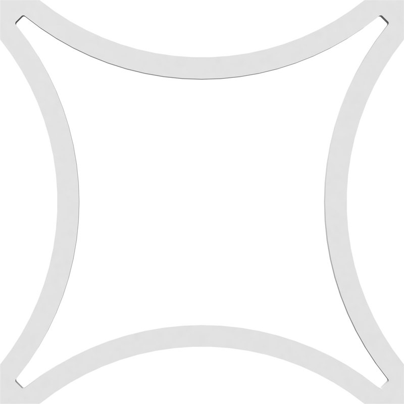 Panneaux muraux décoratifs en petite dimension, l 11 3/8 po x H 11 3/8 po x T 3/8 po, PVC architectural