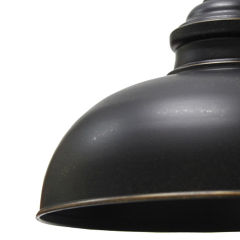 Luminaire de grange d'extérieur Arryonna, Bronze huilé, H 11,25 po x l 12 po x P 14 po