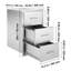 Trois tiroirs de cuisine pour l'extérieur pour îlot de cuisine 16,5 po x 29 po x 20,5 po