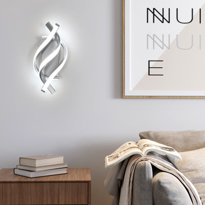 Shulin 3-Light Spiral-shaped Flush Mount Wall Sconce