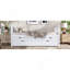 Lit plateforme en bois massif avec lit gigogne et tiroirs-1990921982