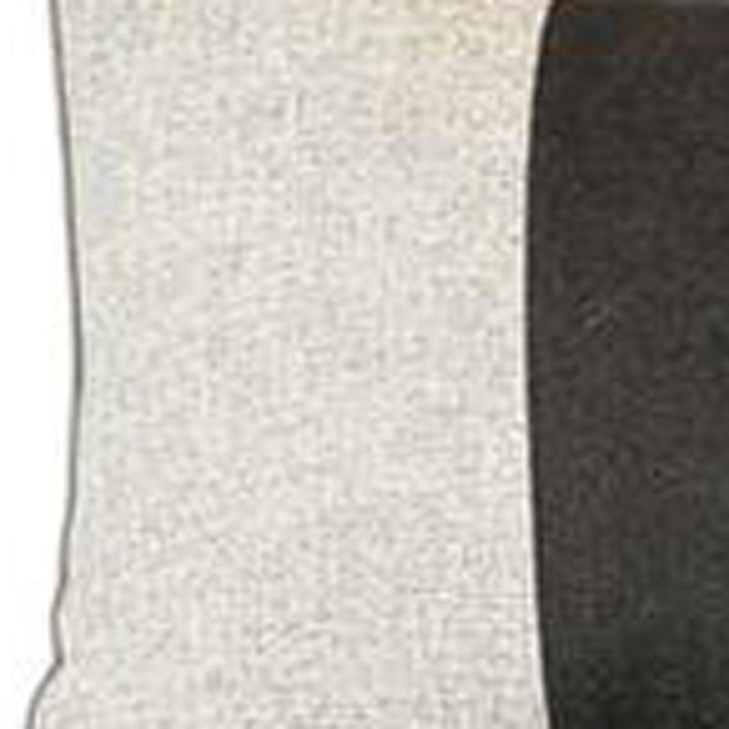 Coussin lombaire gris et noir, Gris/noir, H 12 po x l 20 po, Polyester
