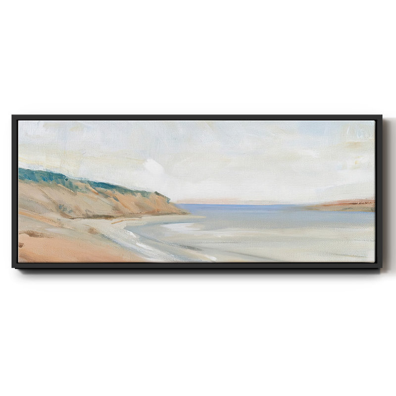 Shoreline Study I- Framed Canvas, 24" H x 60" W