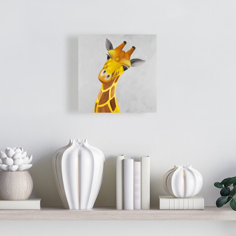Curieux girafe, toile, animaux d'Afrique, décoration intérieure