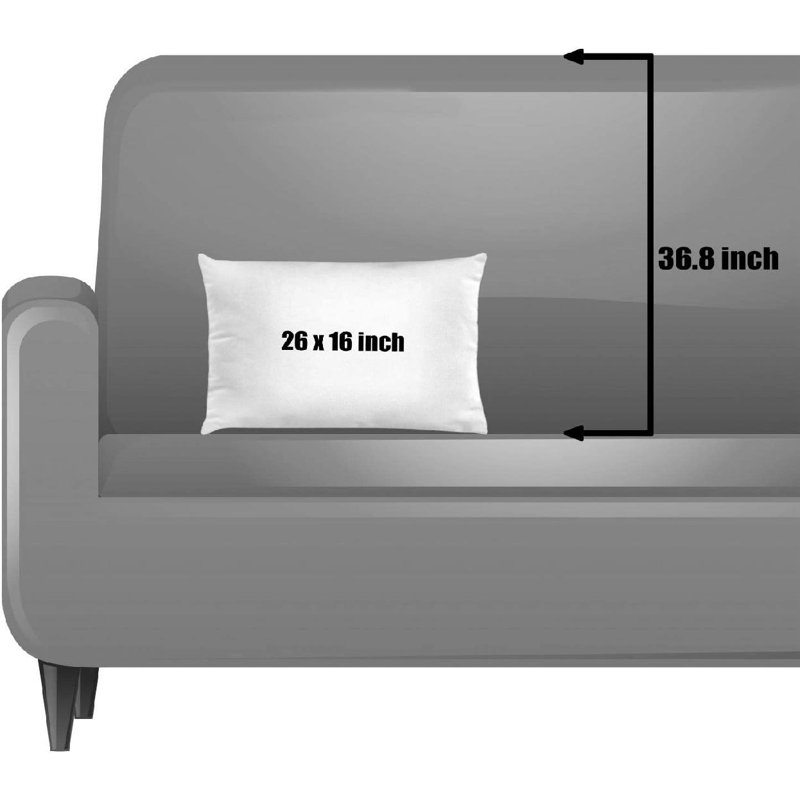 Housse de coussin, 16 po x 26 po
