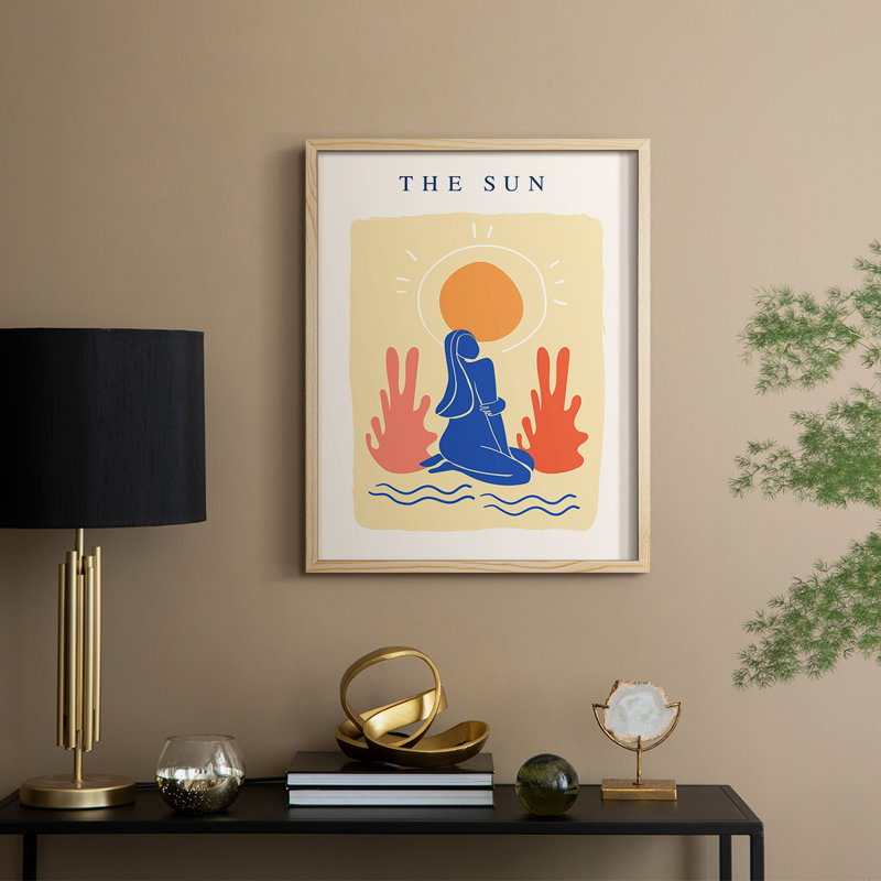 Matisse CECX, reproduction d'art encadrée - bois massif, Naturel, H 11 po x l 9 po