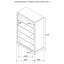 Commode 5 tiroirs czupka cacao foncé