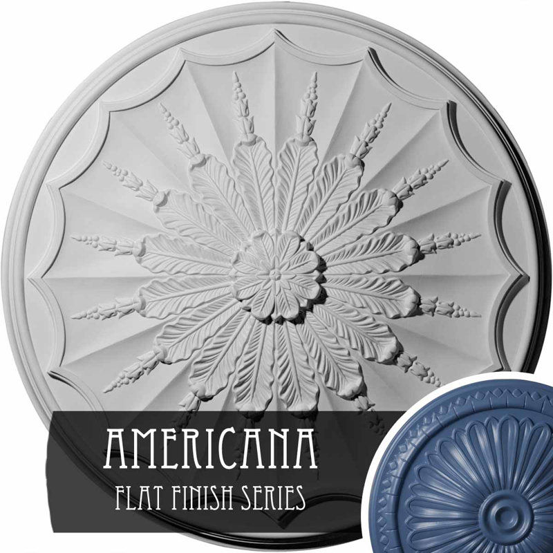 Médaillon de plafond 27 po x 27 1/8 po x P 2 5/8 po, Americana