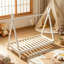 White Painted Pine Bed