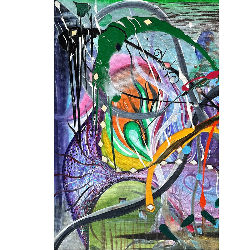 Whole New World Abstract Painting | Acrylic On Canvas