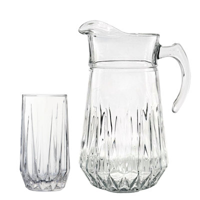 Meenke Entertaining Set 6 Glasses and Pitcher