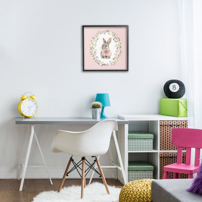 «Blush Pink Bunny», estampe numérique, design par Christine Simpson Art