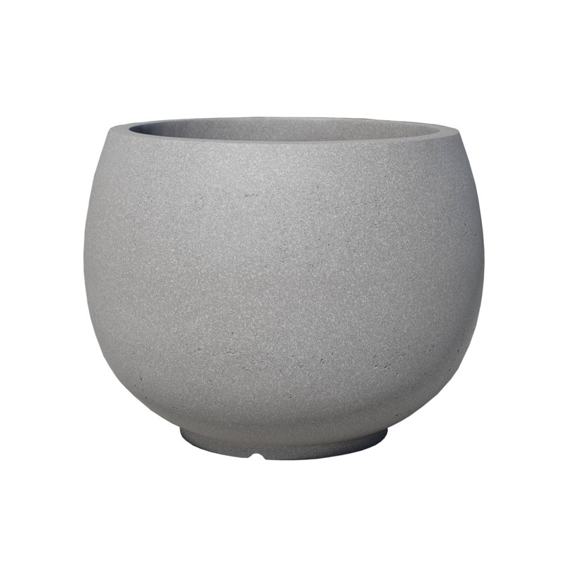 Pot à fleurs en fibre de verre Antonim, H 12 po x l 13,6 po x P 13,6 po