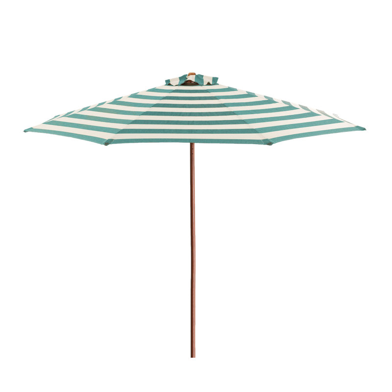 Parasol de marché 9 pi Classic, Sarcelle / Ivoire Doux