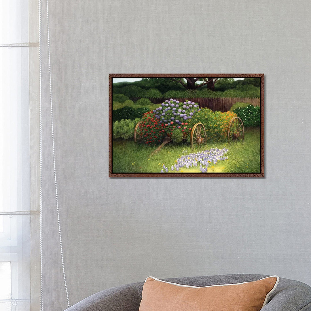 Flower Wagon von Marcia Matcham - Galerie-verpackte Leinwand Giclée auf Leinwand