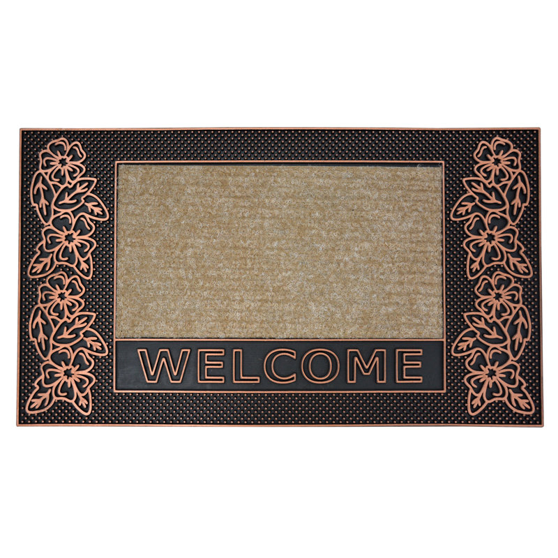 Quynh Non-Slip Outdoor Doormat, Bronze