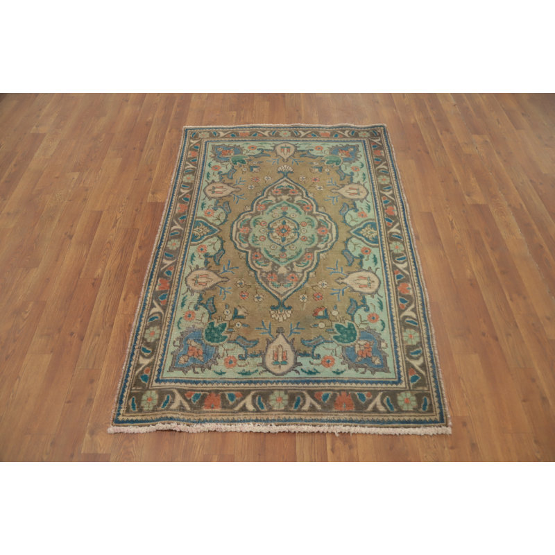 Tapis traditionnel rétro géométrique 3 x 5