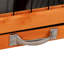 Grande cage à lapin orange avec aire de repos - toit imperméable amovible et spacieux pouvant accueillir divers animaux de compagnie