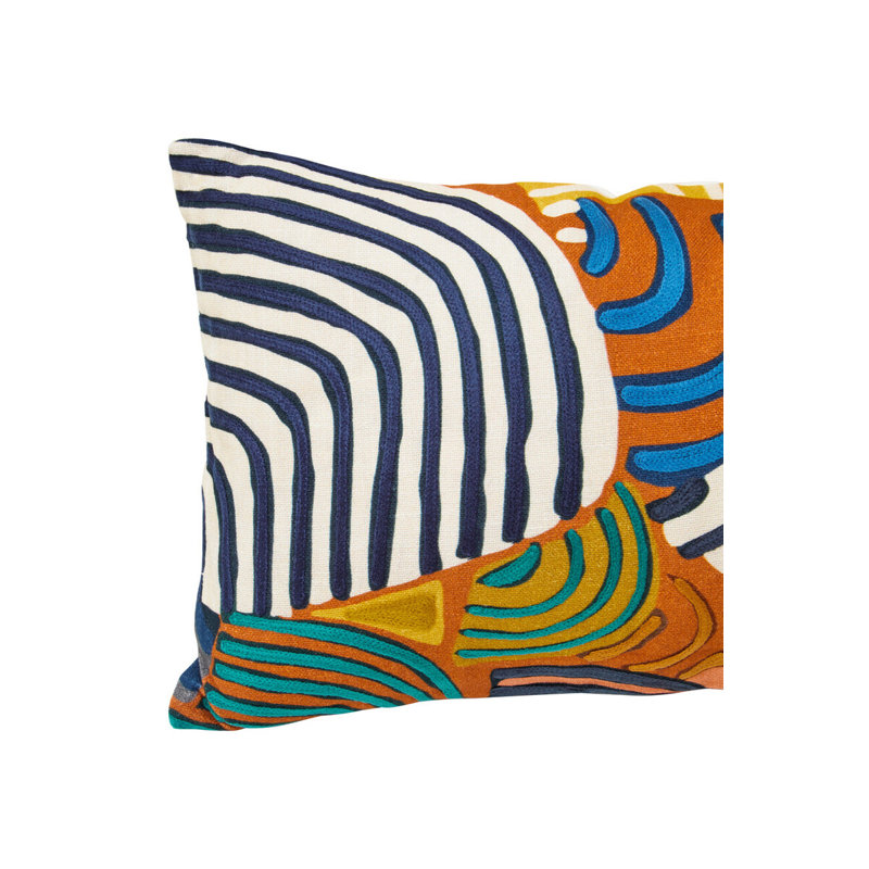 Dequisha Abstract Rectangular Lumbar Cushion