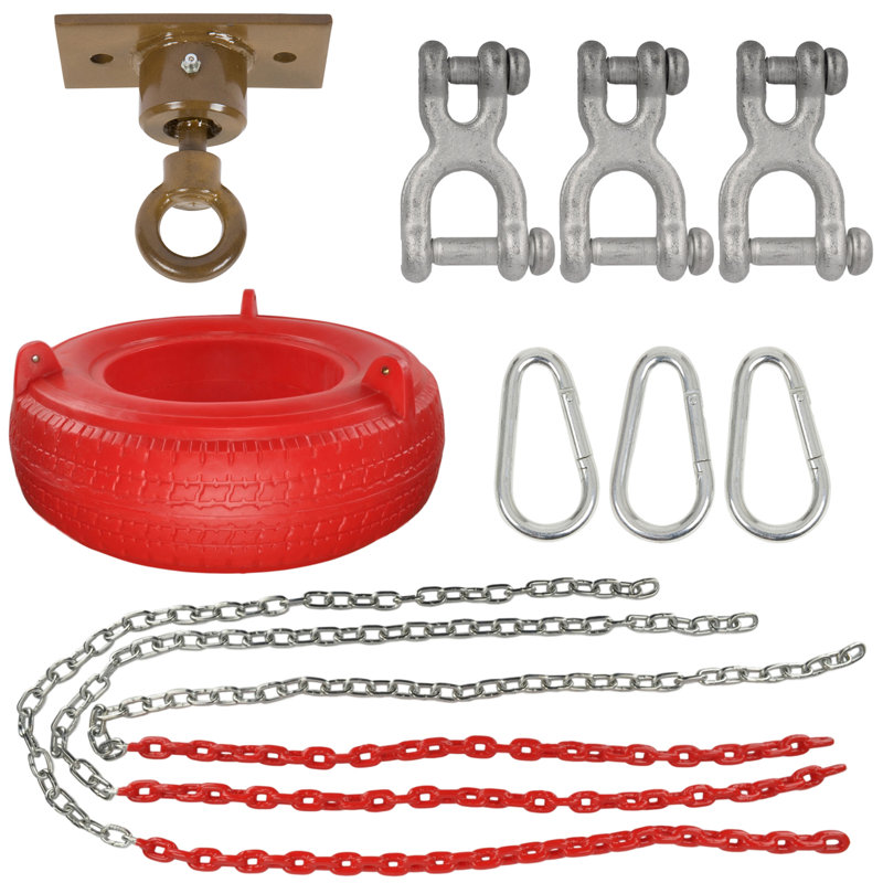 Ensemble complet de pneus avec pivot léger, Rouge