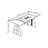 Black&Walnut Rectangular Solid Wood Standing desk-1429357266