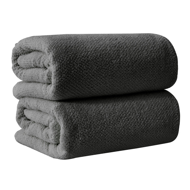 Drap de bain 100% coton texturé, Drap de bain - paquet de 2, Minuit minuit
