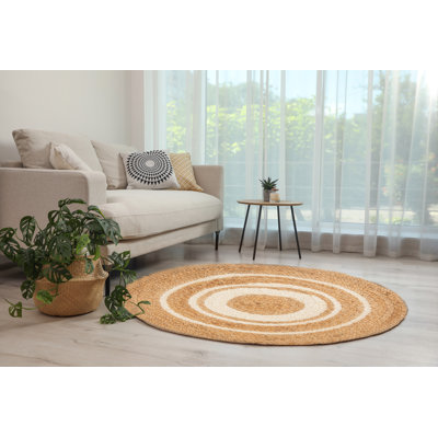 Round Warren Striped Hand Woven Area Rug